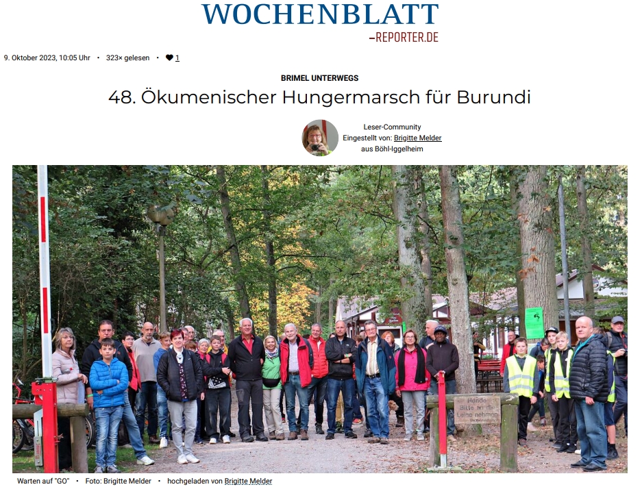 Du betrachtest gerade BriMel unterwegs – 48. Ökumenischer Hungermarsch für Burundi