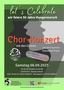 Mehr über den Artikel erfahren Chorkonzert am Samstag 06.09.2025